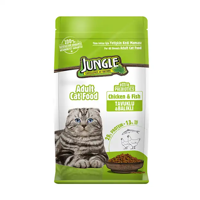 Jungle Adult Cat Food Chicken Fish Pet Town BD