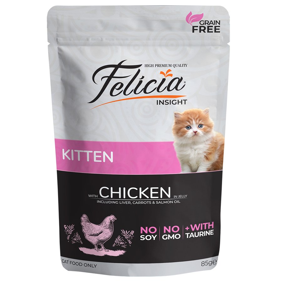 Felicia Kitten Chicken Grain Free Pouch (85gm)
