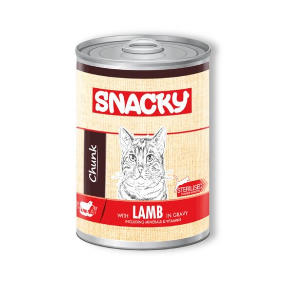 Snacky Sterilised Lamb Can (400gm)