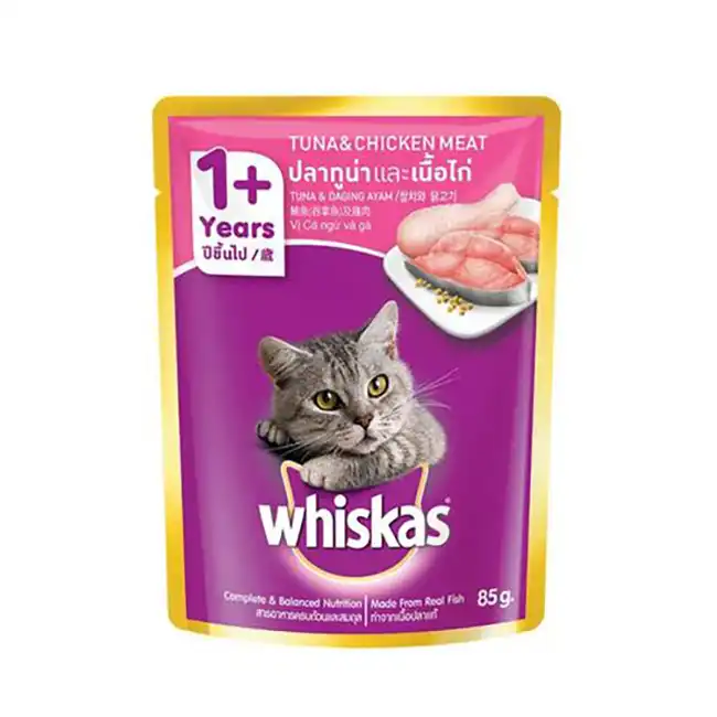 Whiskas Pouch Adult Tuna with Chicken Meat (80gm)