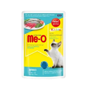 Me-O Kitten Tuna with Sardine in Jelly Pouch (80gm)