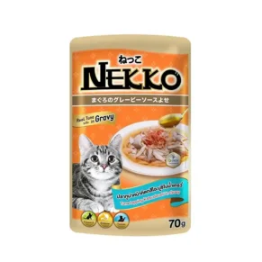 Nekko Pouch Tuna topping Katsuobushi in Gravy (70gm)