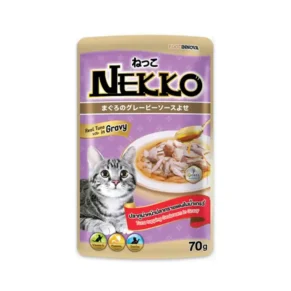 Nekko Pouch Tuna topping Seabream in Gravy (70gm)