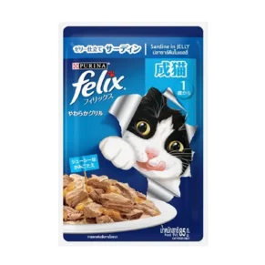 Felix Adult Sardine in Jelly Cat pouch (85gm)