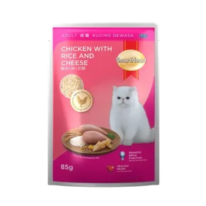 SmartHeart Adult Chicken with Rice & Cheese Pouch (85gm)