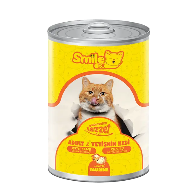 Smile Cat Adult with Lamb Can (400gm)
