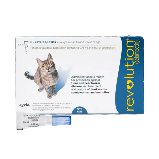 Revolution SpotOn Solution for Cats Rabbits (0.75ml, 1 Tube)