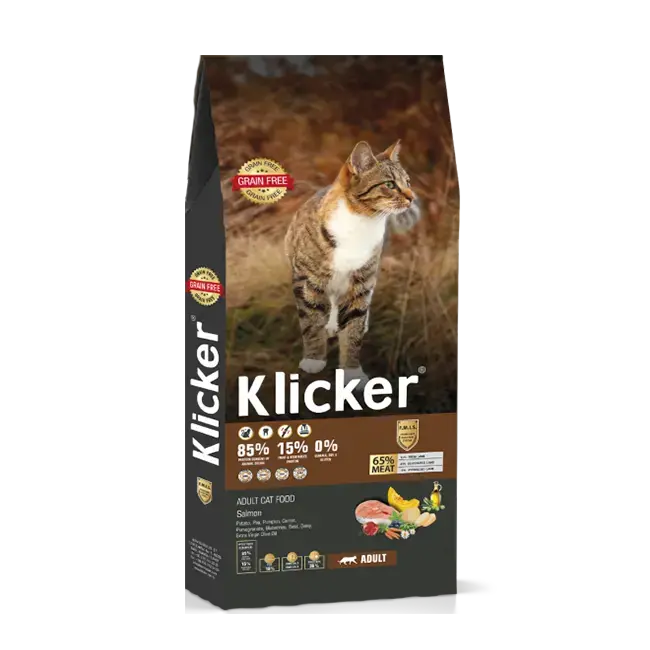 Klicker Grain Free Adult Dry Food with Salmon (1kg)