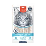Wanpy Creamy Treat Hairball Control Codfish & Chicken 5p*14gm (70gm)