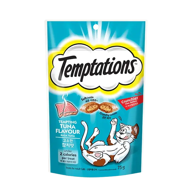Temptations Tempting Tuna Cat Dry Treats (75gm)