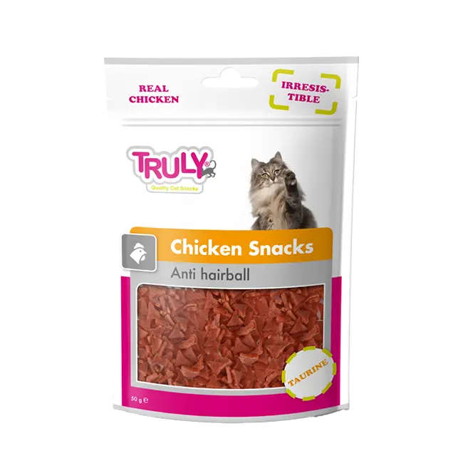 Truly Anti Hairball Chicken Snacks Cat Treat (50gm)