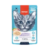 Wanpy Stew Chicken & Duck in gravy Kitten Pouch (70gm)