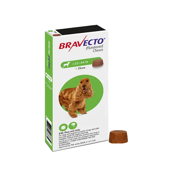 Bravecto Chewable Tablets for Dog 10-20kg (500mg, 1tablet)