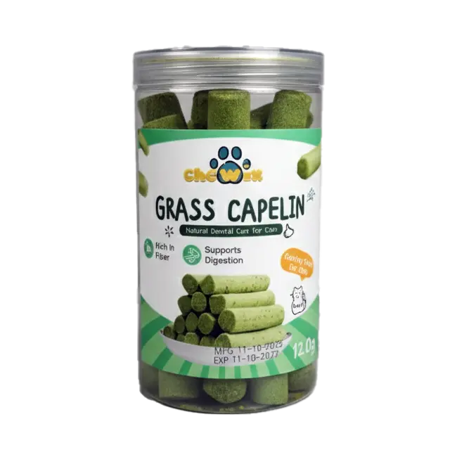 Chewix Cat Grass with Chicken Egg Teething Stick Dry Treat (120gm)