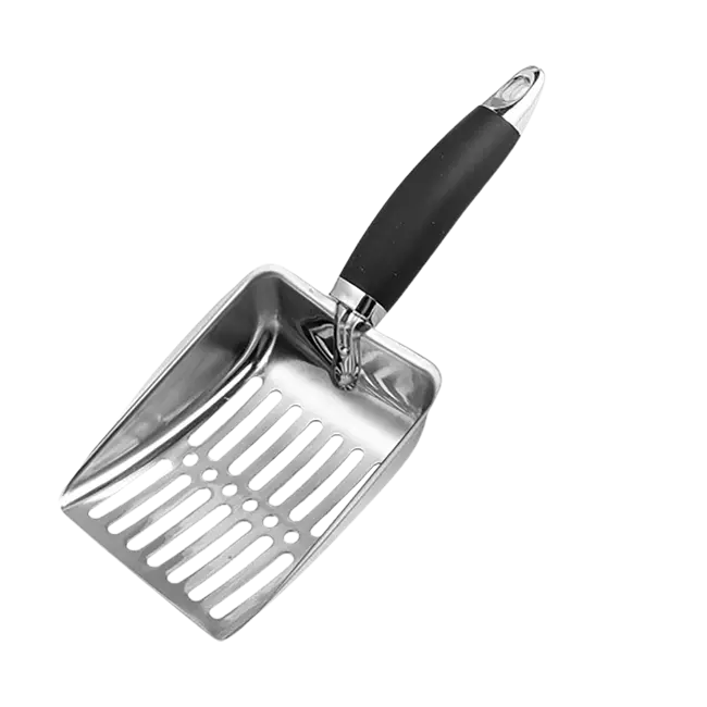 Durable Litter Scoops Stainless Steel Metal Scooper for Cats Litter Shovel Litter Cleaner