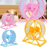 Hamster Small Animals Exercise Jogging Running Wheel with Stand Random Color (12cm)