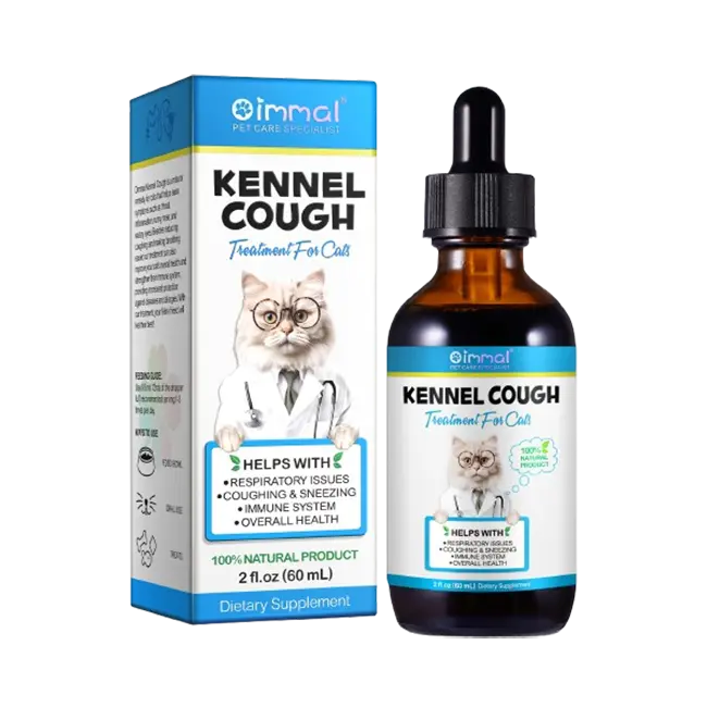 Oimmal Kennel Cough Respiratory Treatment Supplement Drops for Cats (60ml)