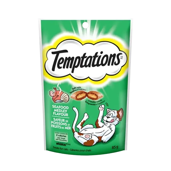 Temptations Seafood Medley Cat Dry Treats (75gm)