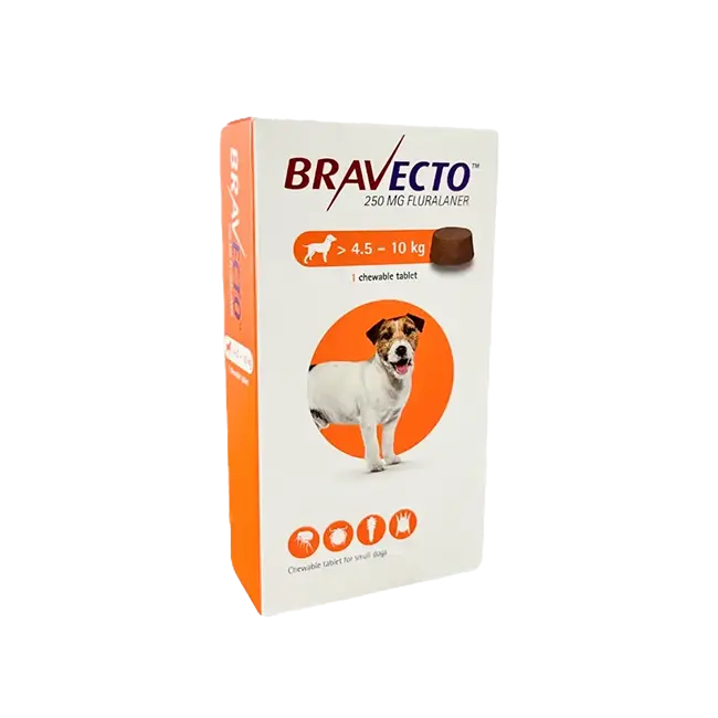 Bravecto Small Dog Flea Treatment 4.5-10kg Chew (1 Tablet)