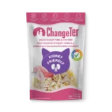 ChangeTer Kidney Friendly Wet Cat Food Pouch Wild Caught Tuna & Chicken with Seabass in Gravy (55gm)