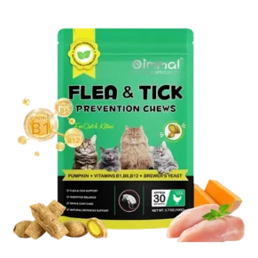 Oimmal Flea & Tick Prevention Chews Treats for Cats (100gm)