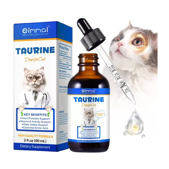 Oimmal Taurine Liquid Drops Supplement for Cats (60ml)