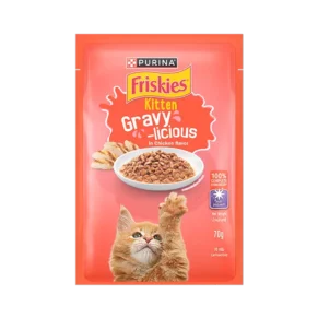 Purina Firskies Gravylicious in Chicken Wet Food Pouch for Kittens (70g)