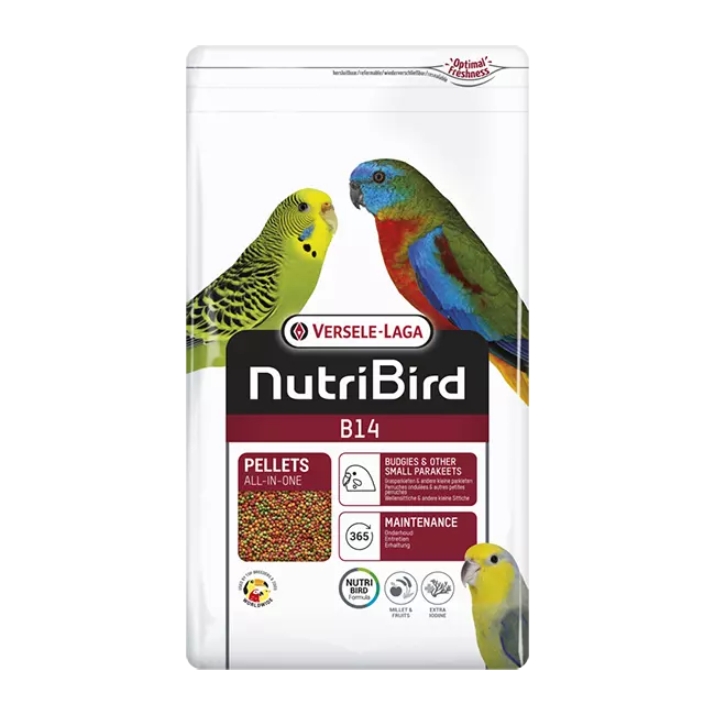 Versele Laga Nutribird B14 Extruded Pellets Maintenance Food for Budgies & Other Small Parakeets (800g)