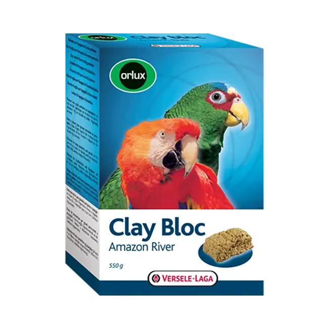 Versele Laga Orlux Clay Block Amazon River for Big Parakeets & Parrots (550gm)