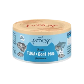 Pramy Functional Growth Tuna Mousse with GoatMilk Wet Food Can for All Cats (80gm)