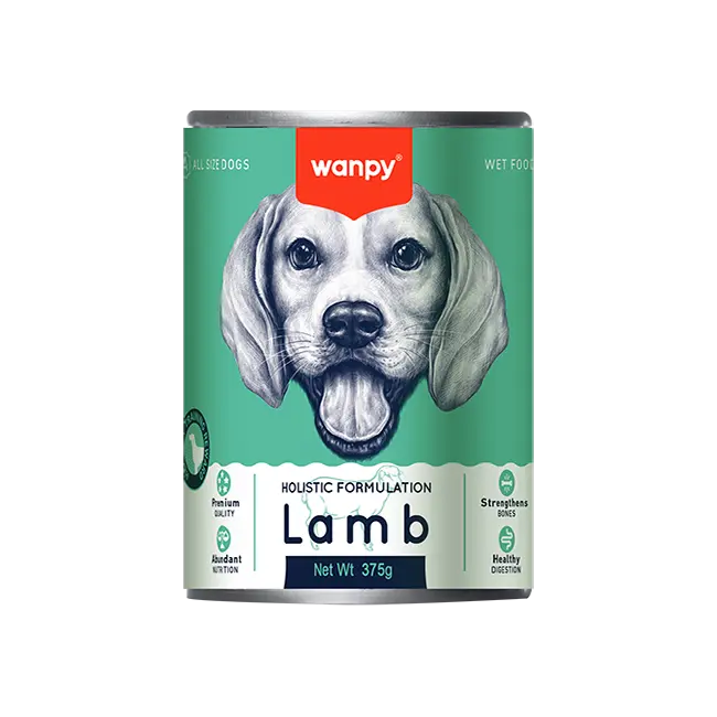 Wanpy Holistic Formulation Dog Wet Food Lamb Can (375gm)