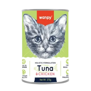 Wanpy Holistic Formulation Wet Food Can Tuna & Chicken for Kitten (375gm)